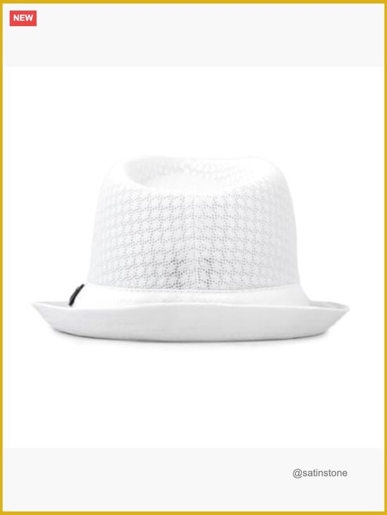 Lightweight Crushable Mesh Fedora Hat - Classic Soft Cool Mesh main image 4